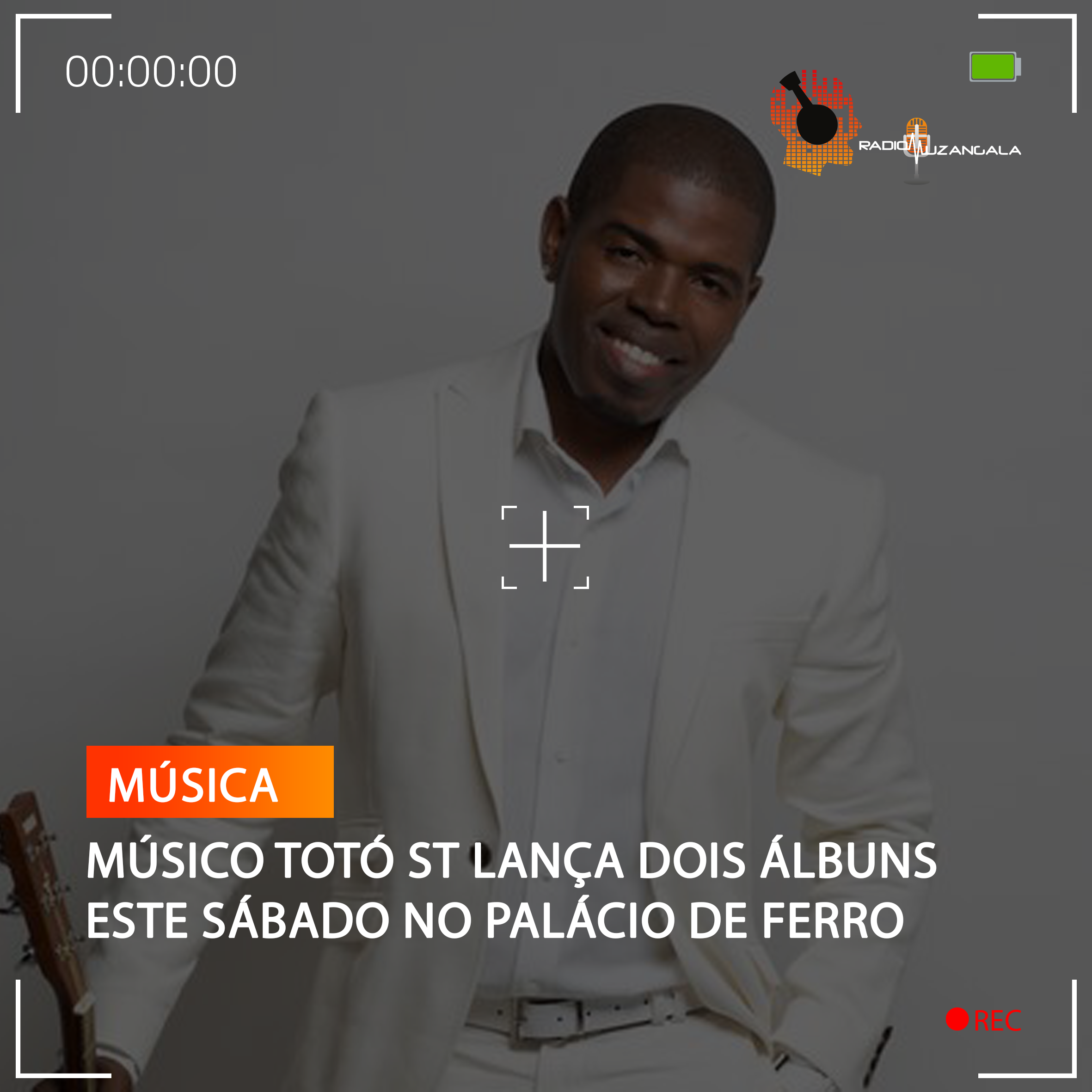 MÚSICO TOTÓ ST LANÇA DOIS ÁLBUNS ESTE SÁBADO NO PALÁCIO DE FERRO