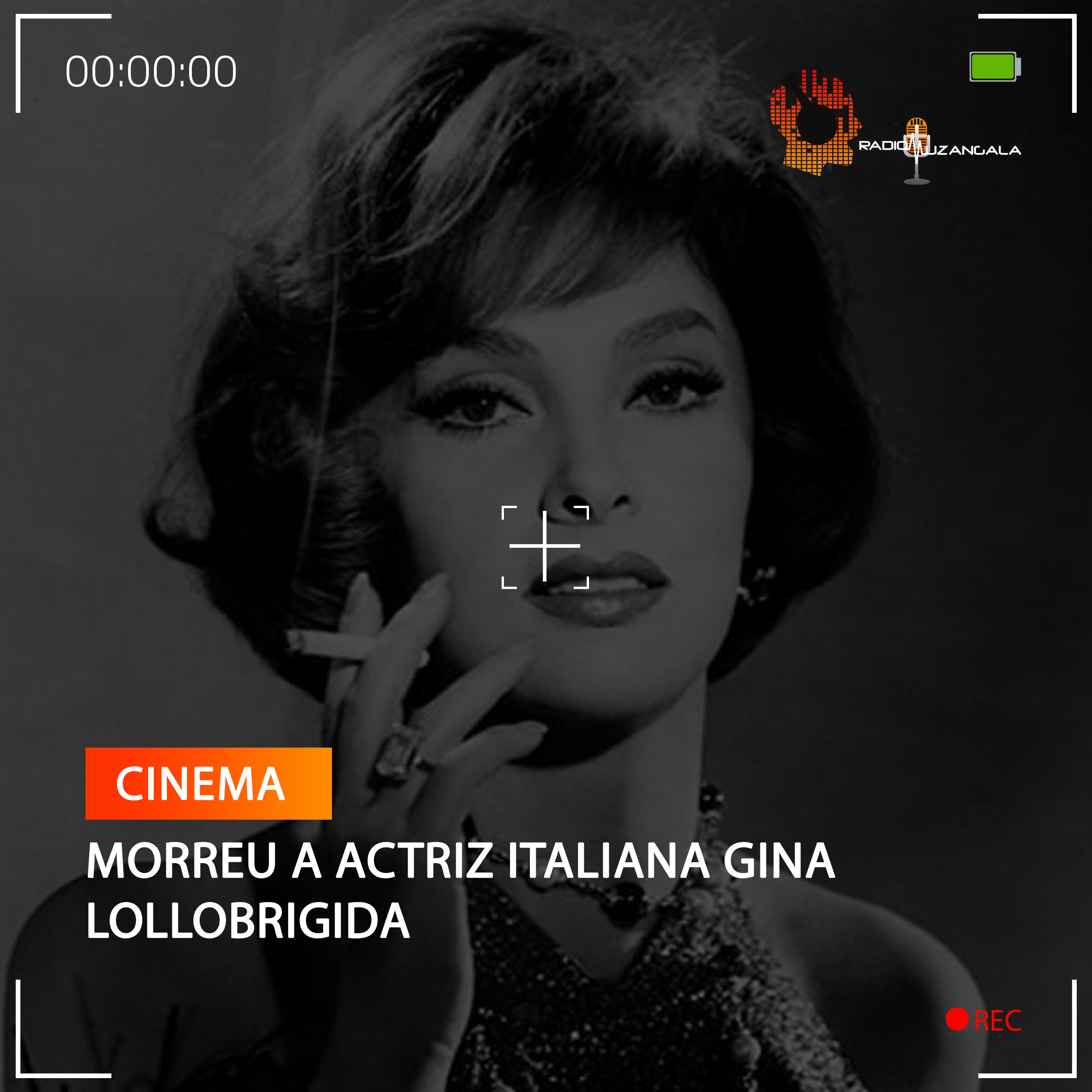 MORREU A ACTRIZ ITALIANA GINA LOLLOBRIGIDA