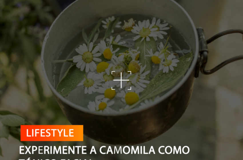  EXPERIMENTE A CAMOMILA COMO TÓNICO FACIAL
