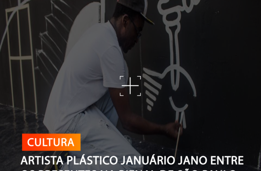  ARTISTA PLÁSTICO JANUÁRIO JANO ENTRE OS PRESENTES NA BIENAL DE SÃO PAULO