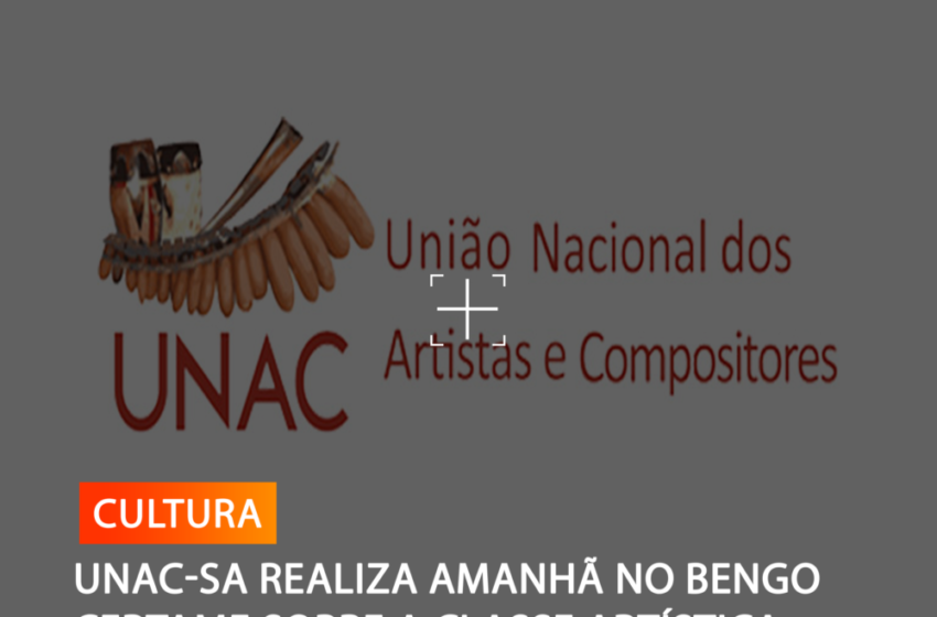  UNAC-SA REALIZA AMANHÃ NO BENGO CERTAME SOBRE CLASSE ARTÍSTICA
