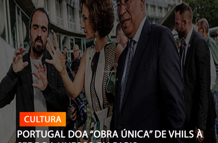 PORTUGAL DOA “OBRA ÚNICA” DE VHILS À SEDE DA UNESCO EM PARIS