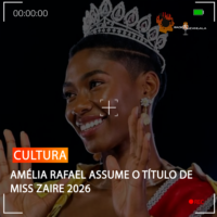 AMÉLIA RAFAEL ASSUME O TÍTULO DE MISS ZAIRE 2026