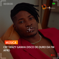CEF TANZY GANHA DISCO DE OURO DA FM AFRO